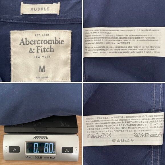 Men's Navy Blue Short Sleeve Shirt - Picture 14 of 14